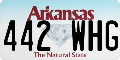 AR license plate 442WHG