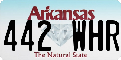 AR license plate 442WHR