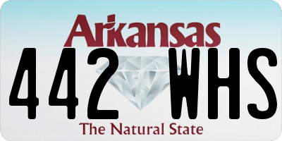 AR license plate 442WHS