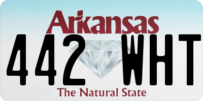 AR license plate 442WHT
