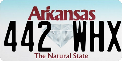 AR license plate 442WHX