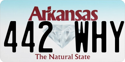 AR license plate 442WHY