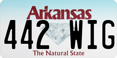 AR license plate 442WIG