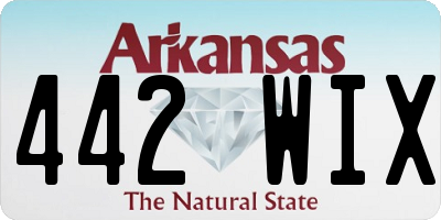 AR license plate 442WIX