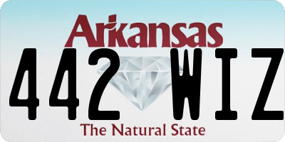 AR license plate 442WIZ