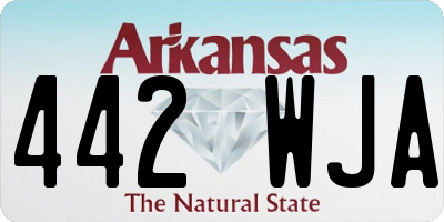 AR license plate 442WJA
