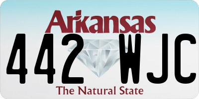 AR license plate 442WJC