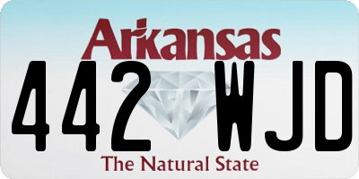 AR license plate 442WJD