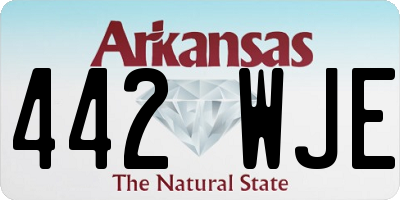 AR license plate 442WJE