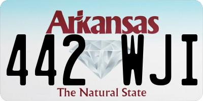 AR license plate 442WJI