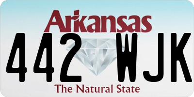 AR license plate 442WJK