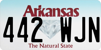 AR license plate 442WJN