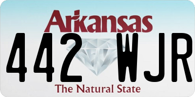 AR license plate 442WJR