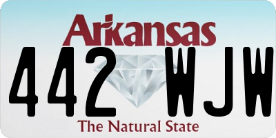 AR license plate 442WJW