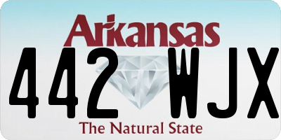 AR license plate 442WJX