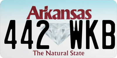AR license plate 442WKB