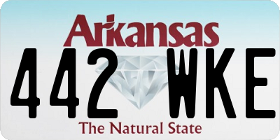 AR license plate 442WKE