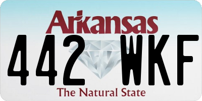 AR license plate 442WKF