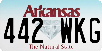 AR license plate 442WKG