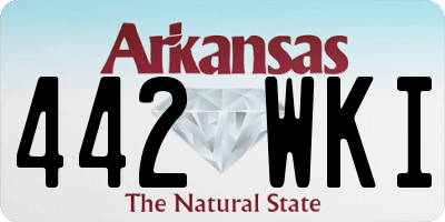 AR license plate 442WKI