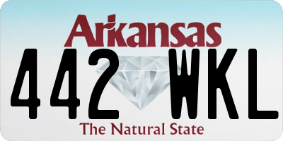 AR license plate 442WKL