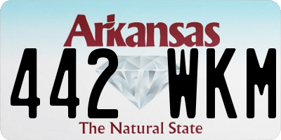 AR license plate 442WKM