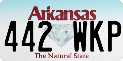 AR license plate 442WKP