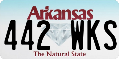 AR license plate 442WKS