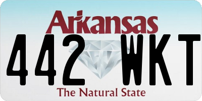 AR license plate 442WKT