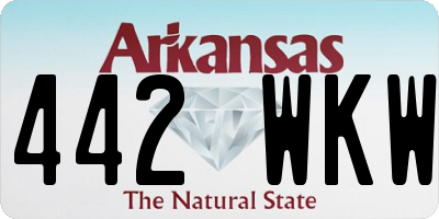 AR license plate 442WKW