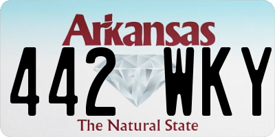 AR license plate 442WKY