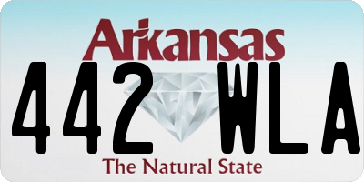 AR license plate 442WLA