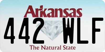 AR license plate 442WLF