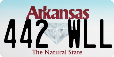 AR license plate 442WLL