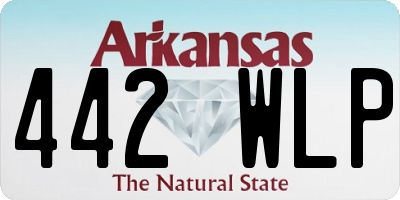 AR license plate 442WLP