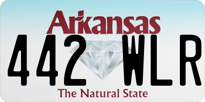 AR license plate 442WLR