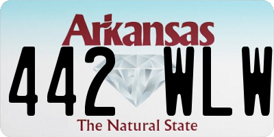 AR license plate 442WLW