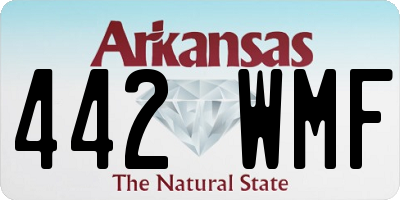 AR license plate 442WMF