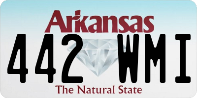AR license plate 442WMI