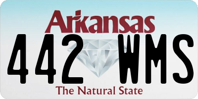 AR license plate 442WMS