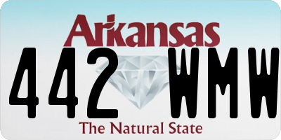 AR license plate 442WMW