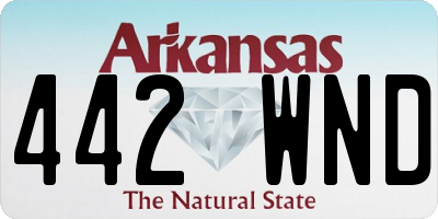AR license plate 442WND