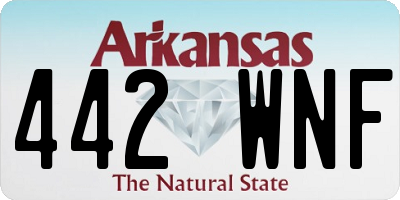 AR license plate 442WNF
