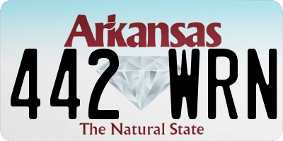 AR license plate 442WRN