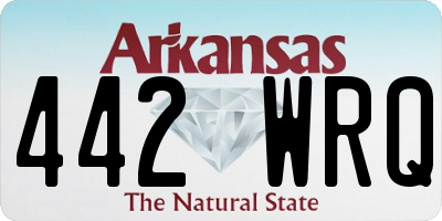 AR license plate 442WRQ