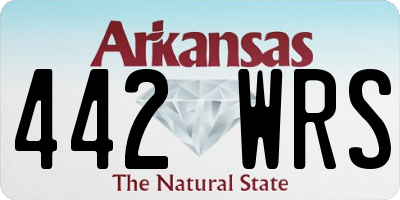 AR license plate 442WRS