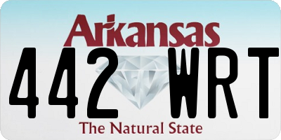 AR license plate 442WRT
