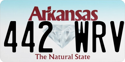 AR license plate 442WRV