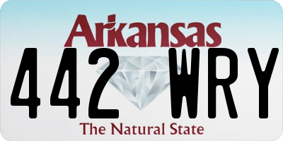 AR license plate 442WRY