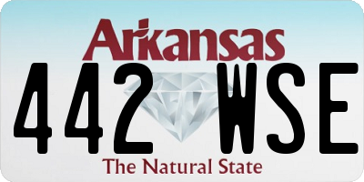 AR license plate 442WSE